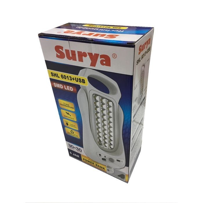 Surya Emergency Lamp SHL 6013 + USB Lampu Darurat