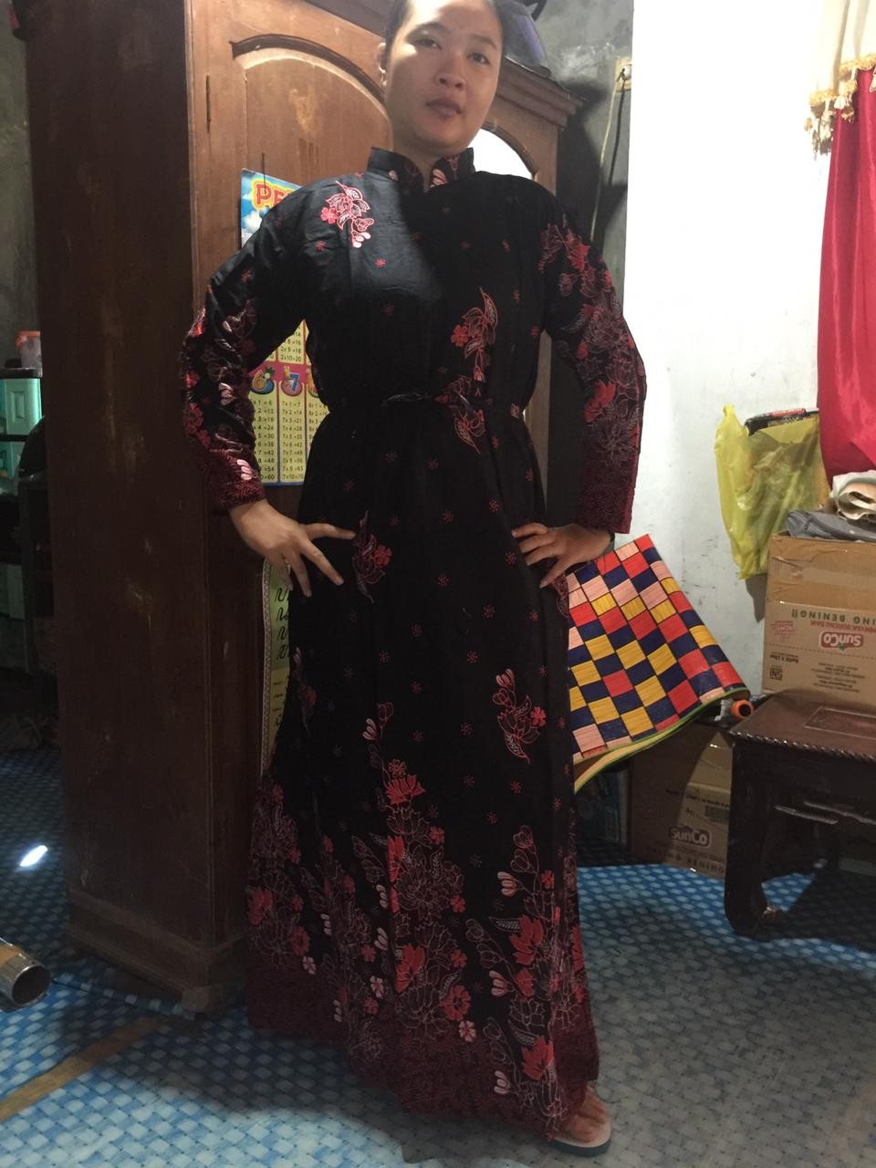 Gamis Batik (cod) Manggar Gamis Batik Pesta Model Terbaru