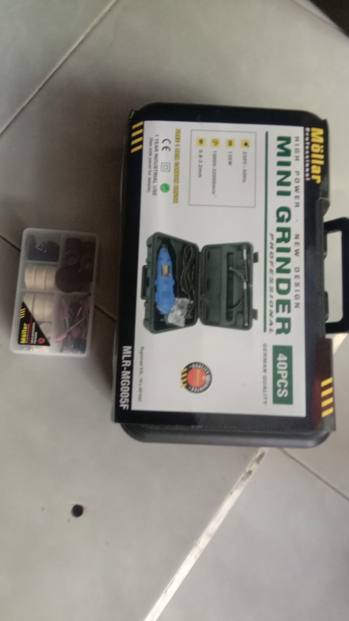 [paket] Mollar Mg005 Bor Gerinda Tuner Set & Mata Mini Grinder 50 Pcs
