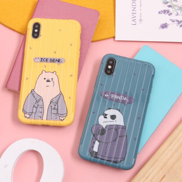 FOR IPHONE REALME VIVO XIAOMI OPPO A1K F11 F9 K3 A3s A5s A7 Y91 Y93 Y95 -WE BARE BEARS TRUNK CASE