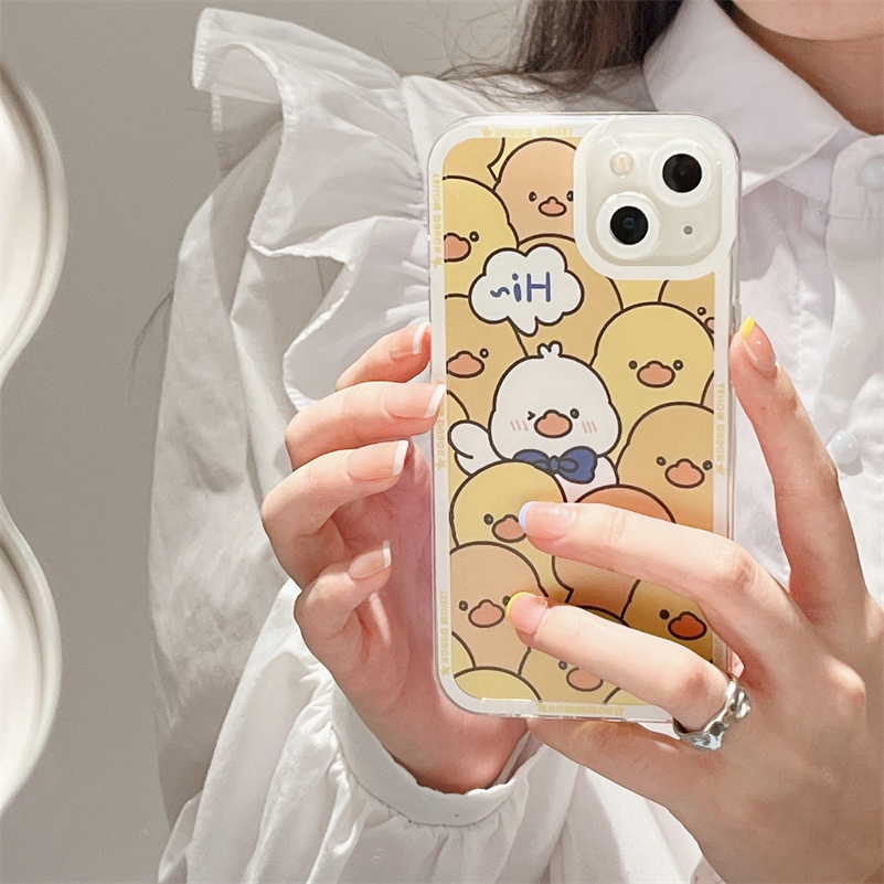 Soft Case TPU Motif Bebek Kuning Untuk Xiaomi Redmi Note 11 11s 10s 9 8 Pro 10A 10C 10 9A 9C 9T Mi 11 Lite 11T Pro Poco F3 X3 NFC Pro