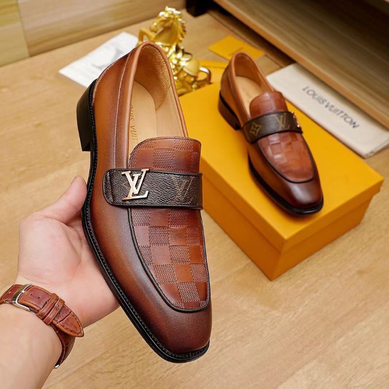 sepatu pria pantofel lv mirror quality lou is vuitton shoes cowok branded men formal resmi kerja top