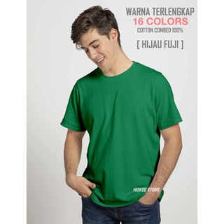  KAOS POLOS HIJAU FUJI  KAOS  DISTRO BAJU POLOS  MURAH BAJU 