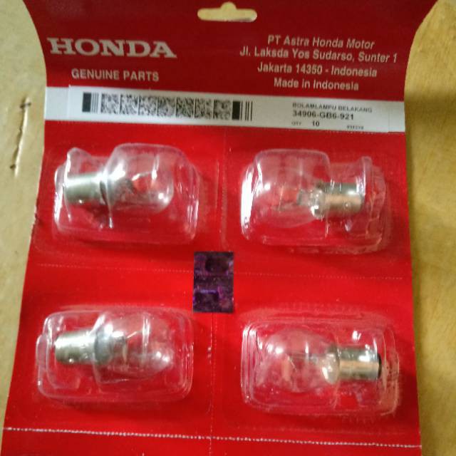 Bohlam Lampu Belakang ALL Motor HONDA