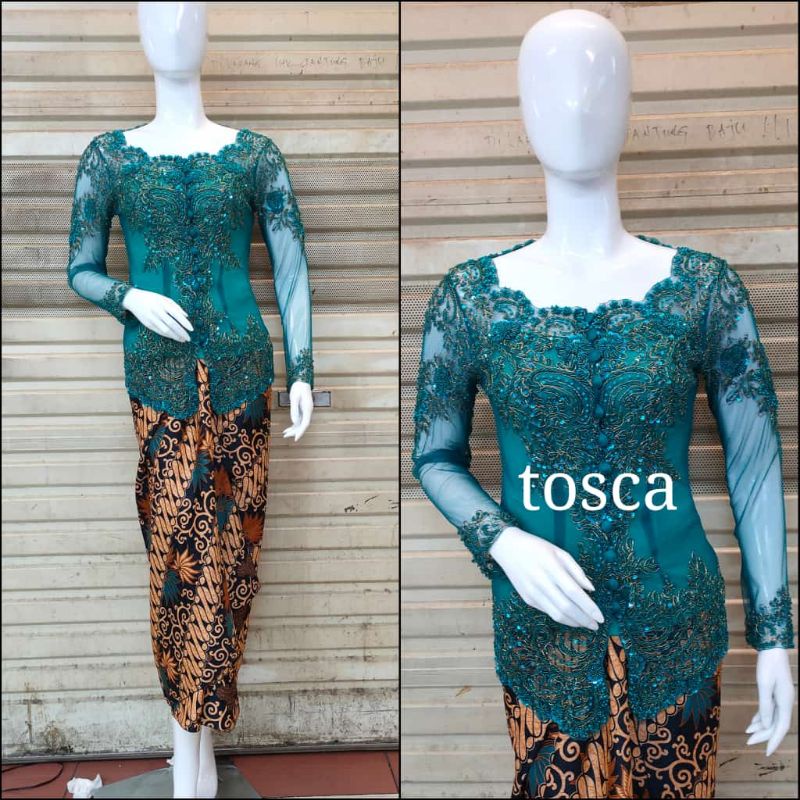 Realpict kebaya original//kebaya payet lengan panjang//kebaya payet sabrina