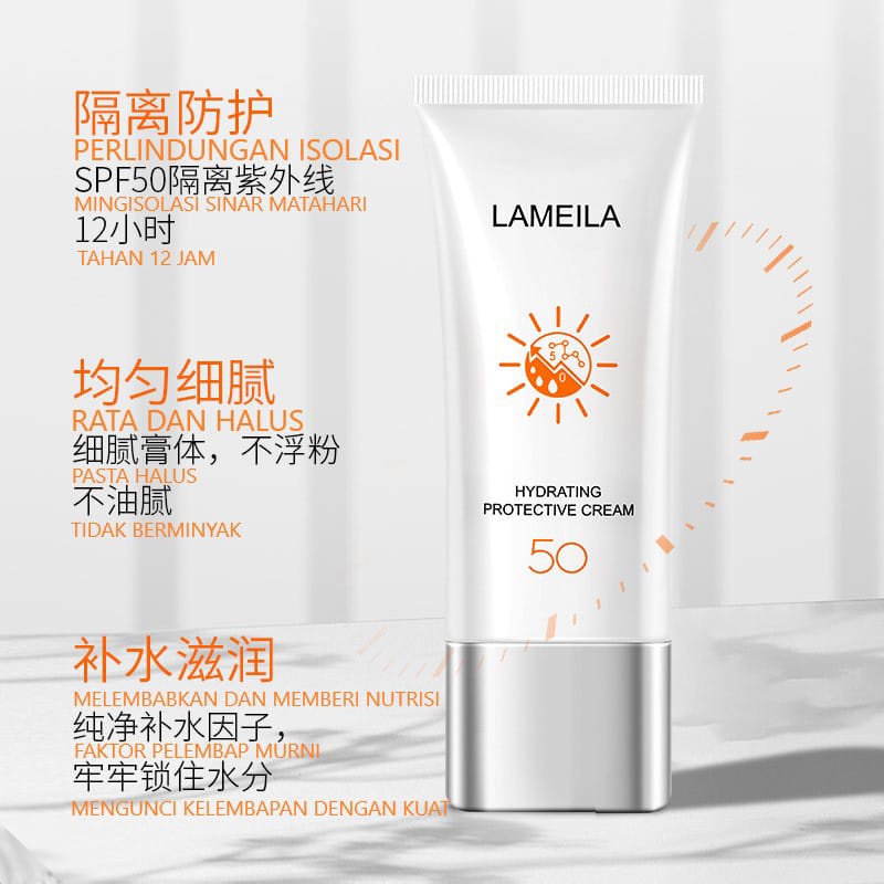 LAMEILA  SUNBLOCK 3053 3058 3060/ SUNSCREEN / UV CREAM SPF50+++ ANTI AGING HYDRATING PROTECTING CREAM