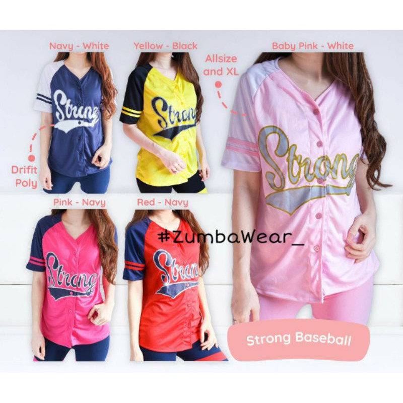 STRONG BASEBALL/ BAJU BASEBALL / BASEBALL SHIRT / BAJU SENAM