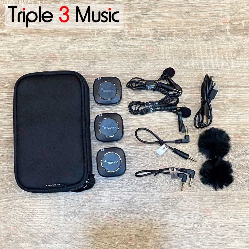 MAONO WM820 A2 MIC Wireless CLIP ON 2 MIC ORIGINAL