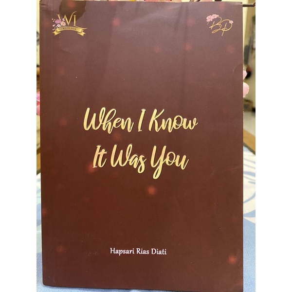 When i know it was you by hapsari rias diati