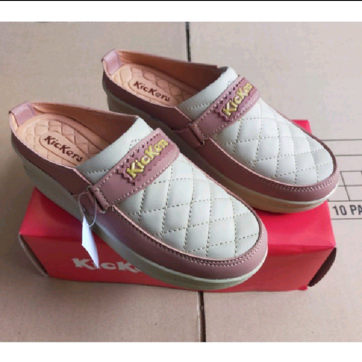 SEPATU WEDGES SLOP WANITA KICKERS