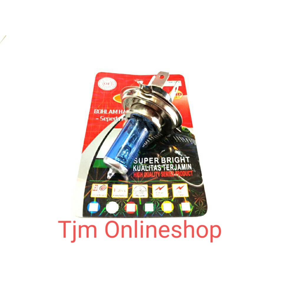 Lampu halogen h4 12 volt vixion mobil mokini