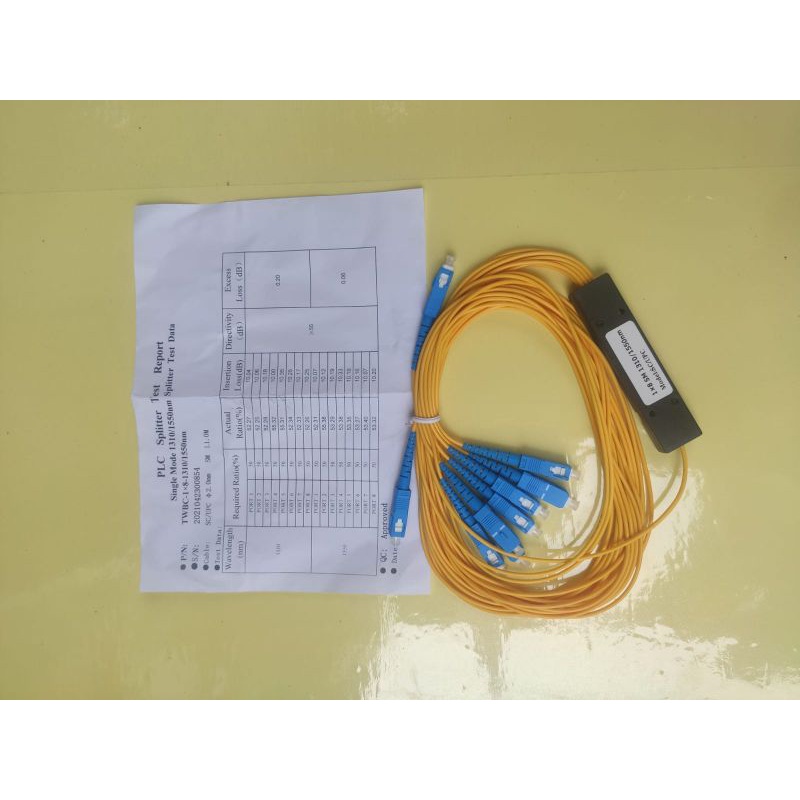 Pasif splitter 1-8 Modular mini sc upc