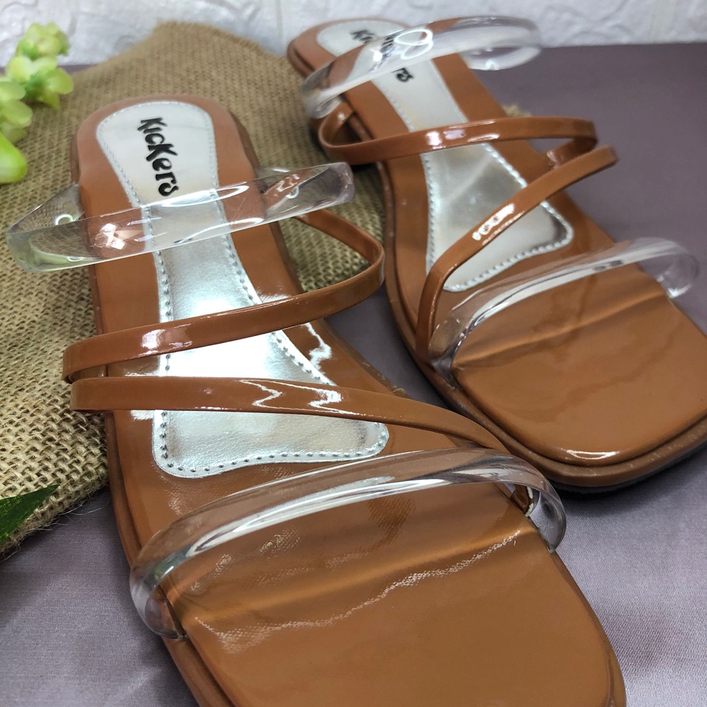 (HARGA PROMO=PACKING TANPA KARDUS) sandal cewek slop TALI TRANSPARAN 3 SENDAL WANITA hitam feminim jelly glossy termurah TERLARIS Sandal Heels Hak Tahu Wanita 3Cm Hak Chunky Wanita HEELS TAHU SLOP Hak Sandal Jelly Wanita