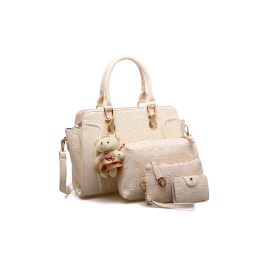 Promo TOKO49   Tas Import Tas Fashion Tas Wanita Tas Kerja Trendy warna PUTIH Murah