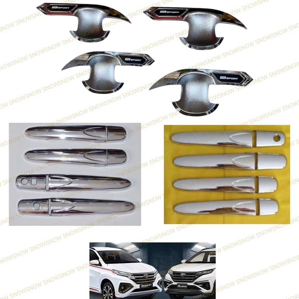 Paket Outer Handle Cover Rush Terios 2018 2022 GR Sport CHrome