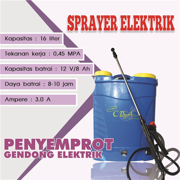 Sprayer Elektrik untuk disinfektan,Menyemprotkan Pupuk Cair,Hama - Tangki Semprot Gendong - SPRAYER 