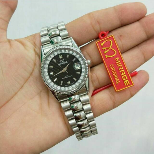 Jam Tangan Wanita Mirage Silver Original