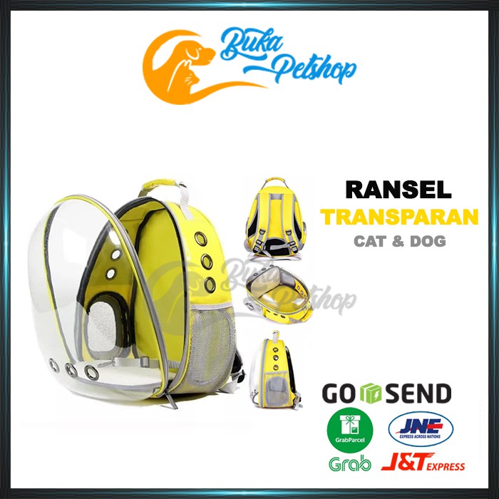 Tas Ransel Kucing Anjing Transparan