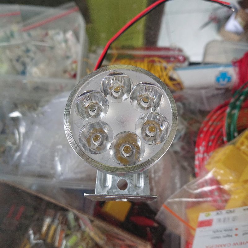 LAMPU LED TEMBAK SOROT SPION 6 TITIK LED PUTIH TERANG