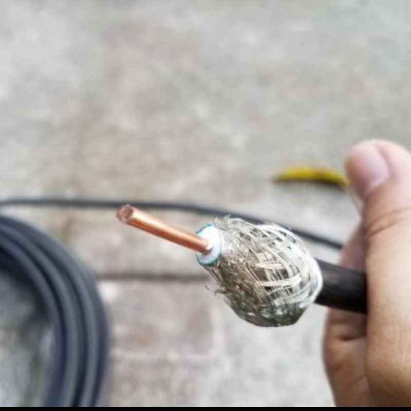 Kabel Rg 8 full tembaga coaxial rg8 kabel pemancar ericsson