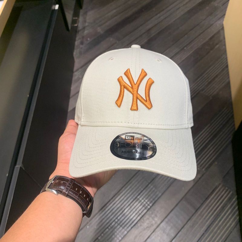 Topi New Era NY Yankees Cap - White/Orange
