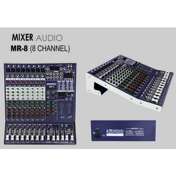 Mixer Audio Hardwell MR8 + Soundcard MR-8 MR 8