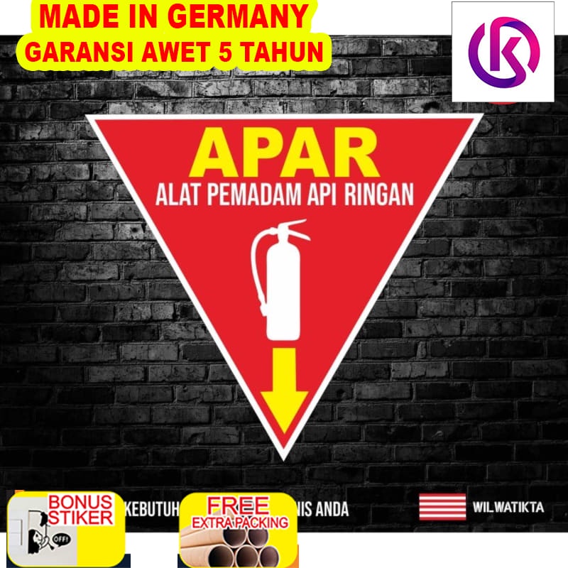 

Murah Sticker tanda pemasangan alat pemadam api ringan APAR