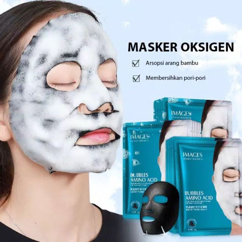 Masker Bubble / Images Bubble Amino Acid/ Masker Wajah Busa