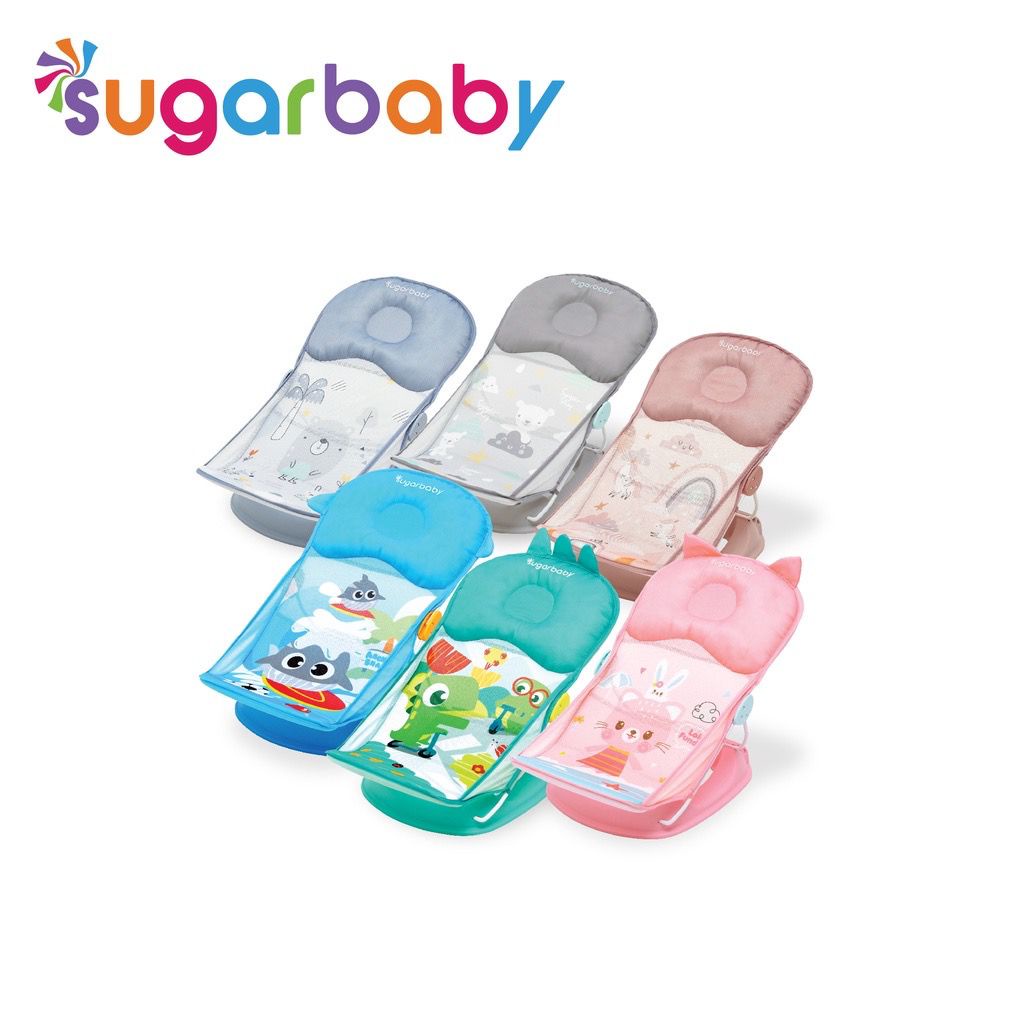 Crown Snuggle Super Baby Bather motif BARU / Jaring Mandi Crown Baby bather Alat mandi bayi bather Baby Bather Sugarbaby Premium New Baby Bather (Classic &amp; Fun Series)/ Dudukan Bayi Bak mandi bathup sugar baby / Baby Bath Tub Bak sugarbaby BABY BATHER