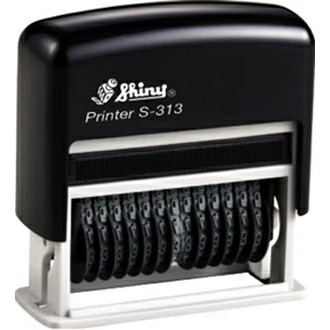 

Shiny Printer S-313 Self Inking Number Stamp (13 Digit)