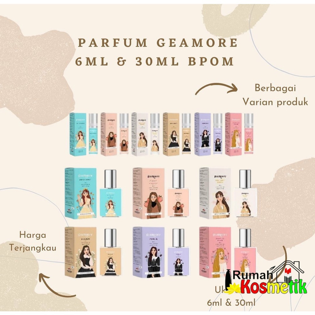 Geamoore Parfum /Geamoore Inspired/Perfume Pewangi badan Wewangian/PARFUM TAHAN LAMA