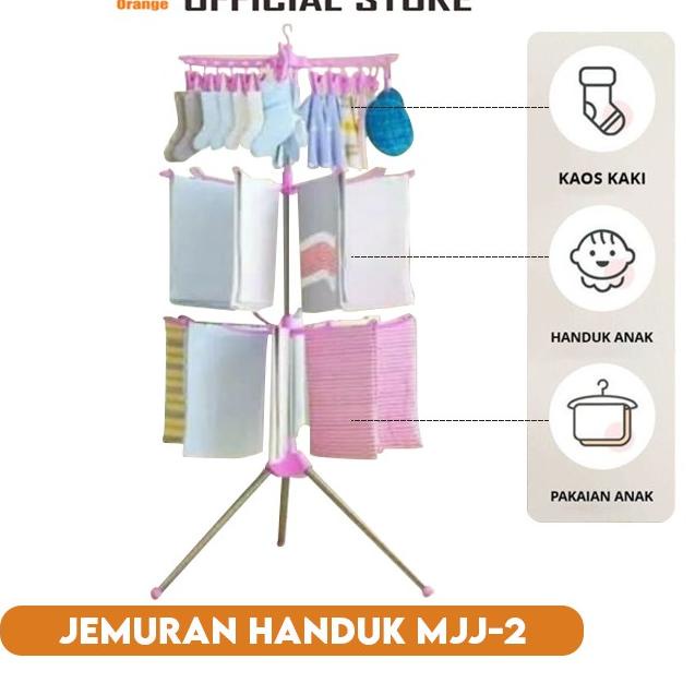 TURUN HARGA Jemuran Baju Lipat Simpel Utk Di Apartement / Jemuran Baju Bayi / Jemuran Korea 3 Susun KOKOH STAINLESS Stand Hanger Lipat Rak Jemuran Jepit Gantungan Handuk 3 Tingkat Jemuran Baju Foldable Clothes Drying Airer Rak jemuran lipat