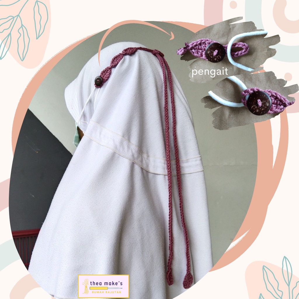 Strap Konektor Masker Rajut / Kalung Masker