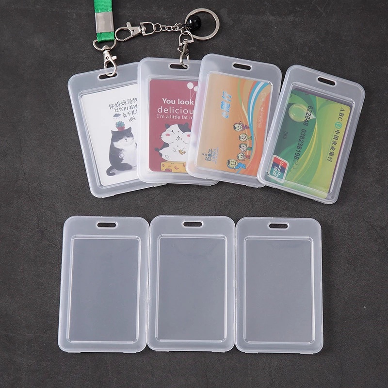 Case Holder Pelindung Kartu Kredit / Bus / ID Transparan Tahan Air Untuk Pelajar Unisex