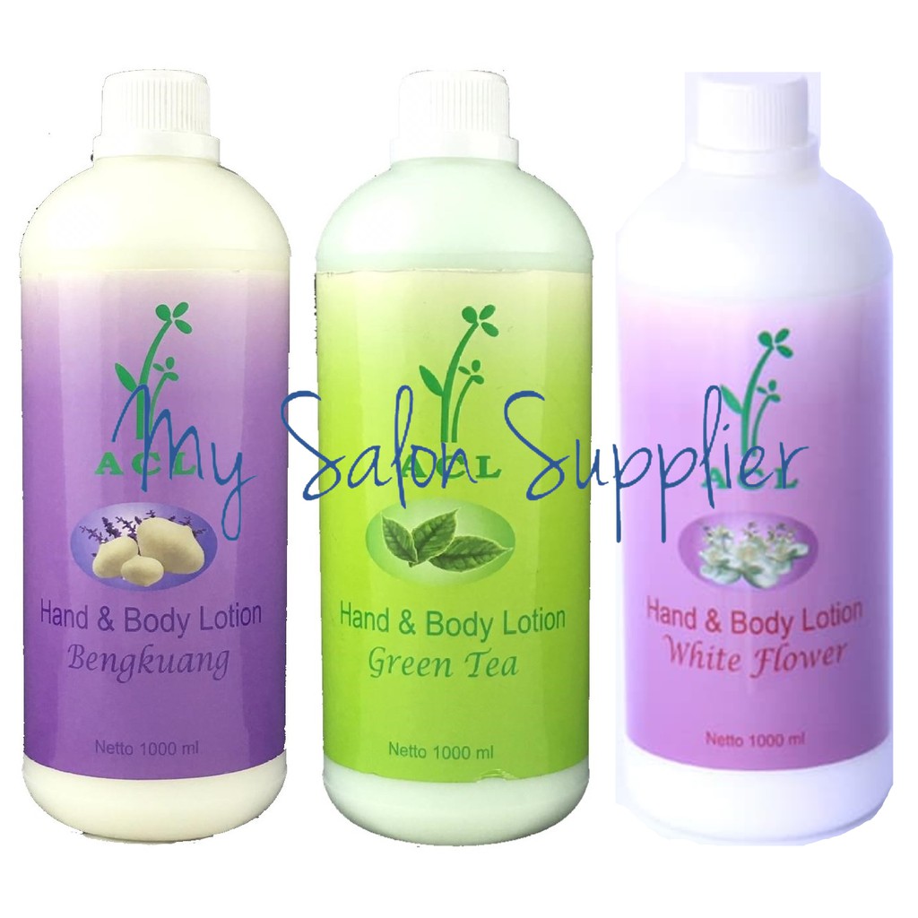 ACL Hand &amp; Body Lotion 1000ml Bengkuang / Green Tea / Flower