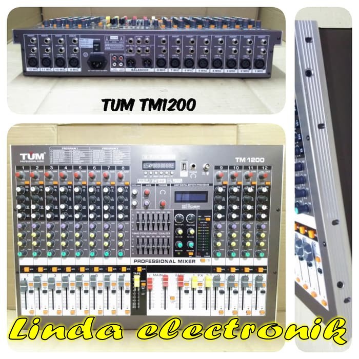 mixer tum tm12 12channel tum tm 12