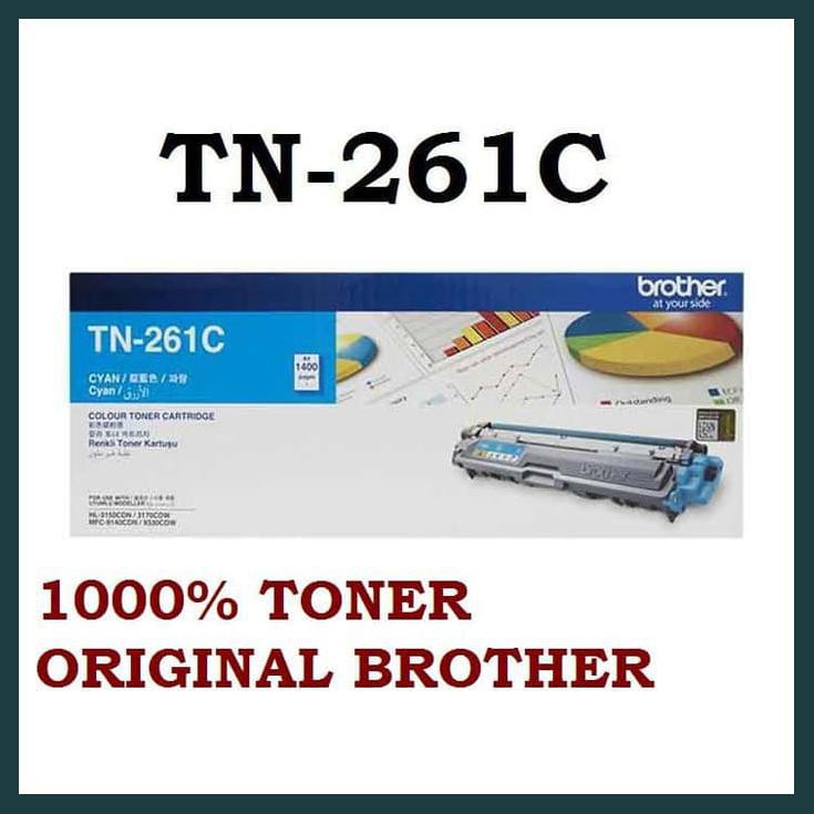 BROTHER TONER TN-261C ORIGINAL CYAN / TN 261C / TN261C / TN261 / 261