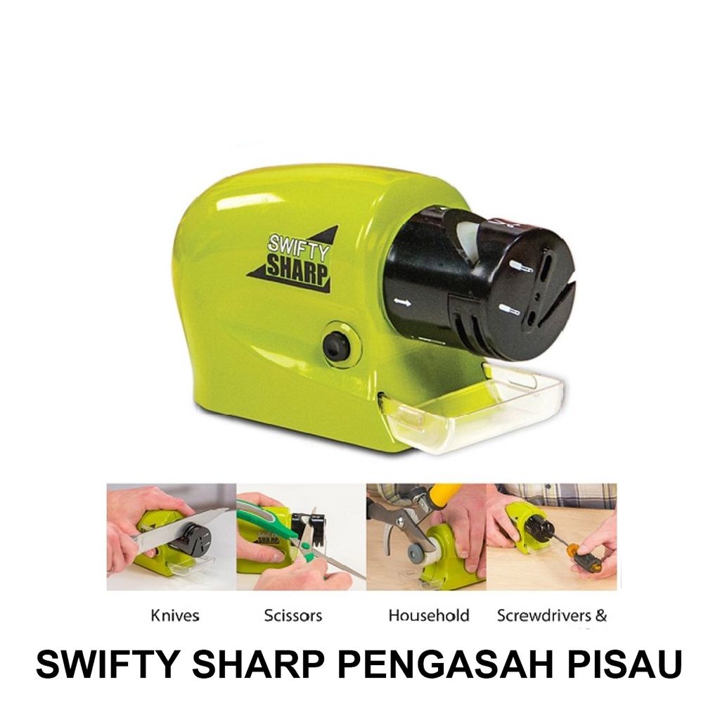 Alat Pengasah Pisau Otomatis Swifty Sharp Alat Asah Pisau Pengasah Pisau Elektrik Pengasah Gunting O