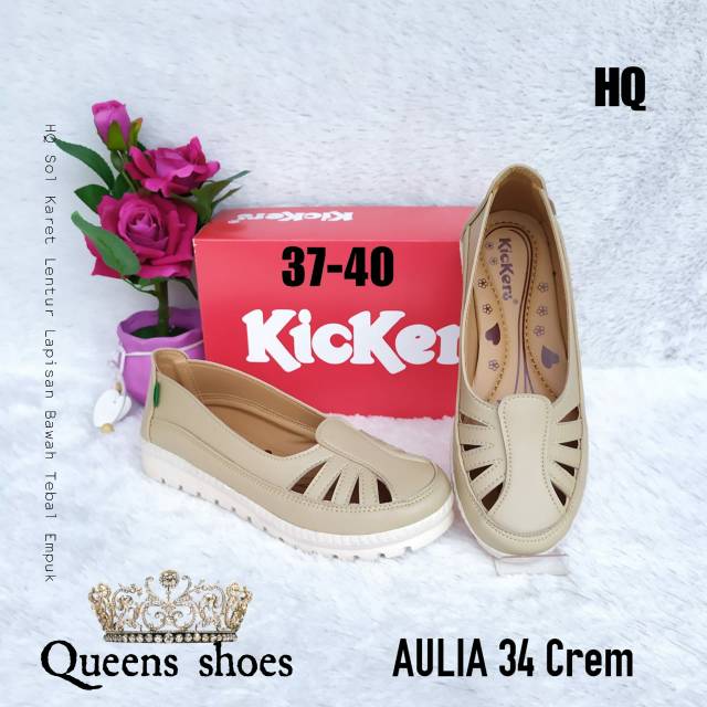 Sepatu flat wanita kickers AU34