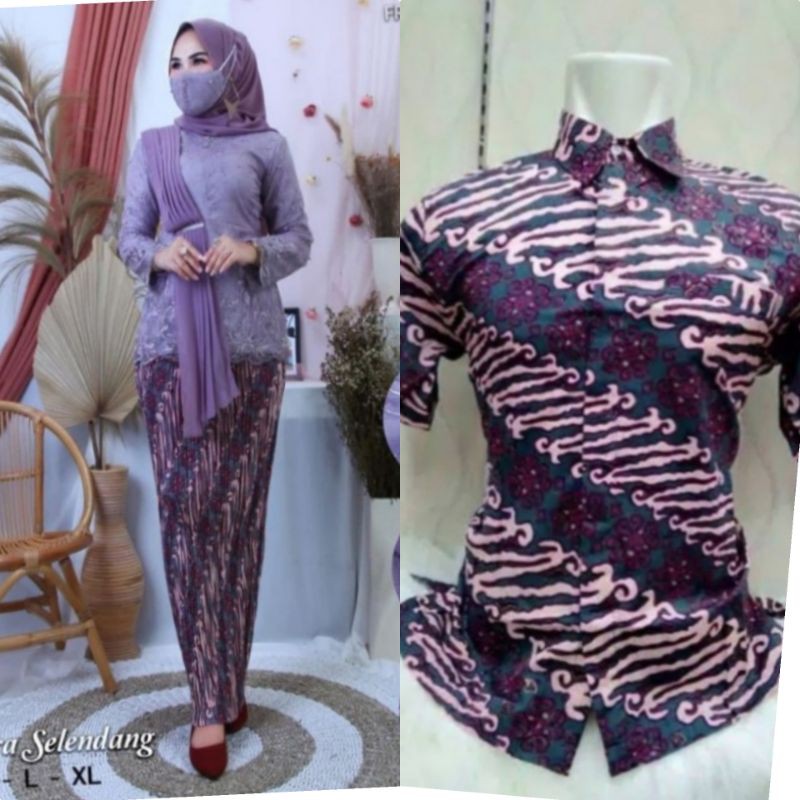 BAJU KEBAYA WARNA LILAC~BLOUSE AMALIYA~BAJU KEBAYA COUPLE~KEBAYA KONDANGAN/WISUDA~KEBAYA MODREN