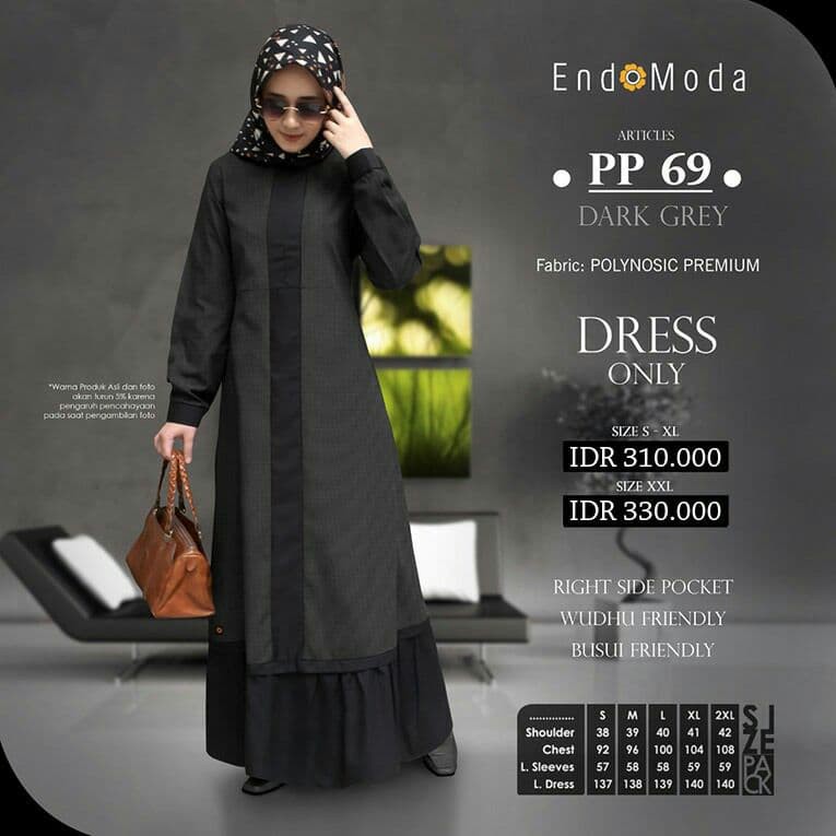 Pakaian Muslim Wanita - Gamis Endomoda PP 69