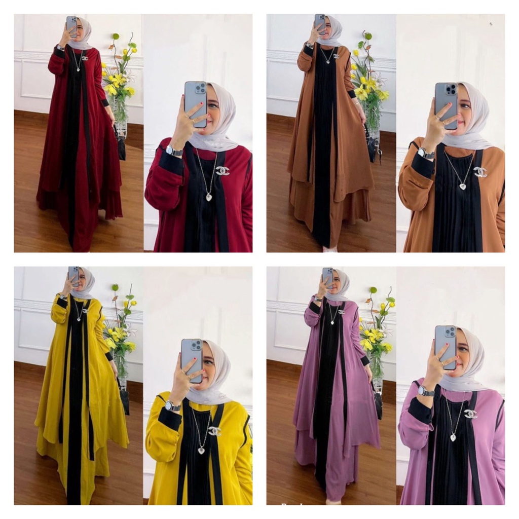 Raneya Maxi Ceruty Busui / Gamis Ceruty Polos / Baju Gamis Terbaru / Gamis Busui / Dress Muslim Terbaru / Ceruty Gamis Terbaru / Casual Gamis Ceruty / Maxi Dress Muslimah / Baju Muslimah Kekinian / Gamis Casual Terbaru 2022 / Dress Muslimah Busui