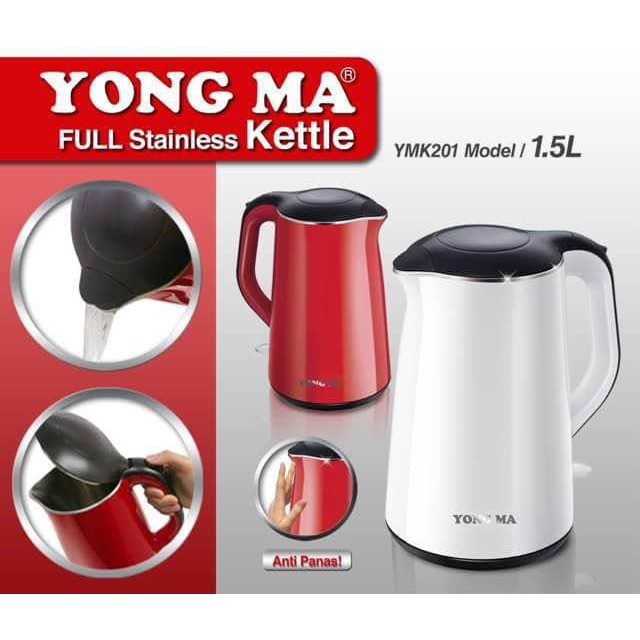 Kettle Listrik YONG MA YMK201 Kettle 1.5 Liter