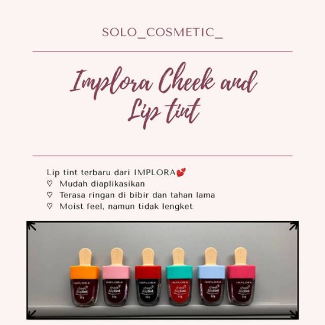 IMPLORA CHEEK &amp; LIPTINT - LIPTINT IMPLORA
