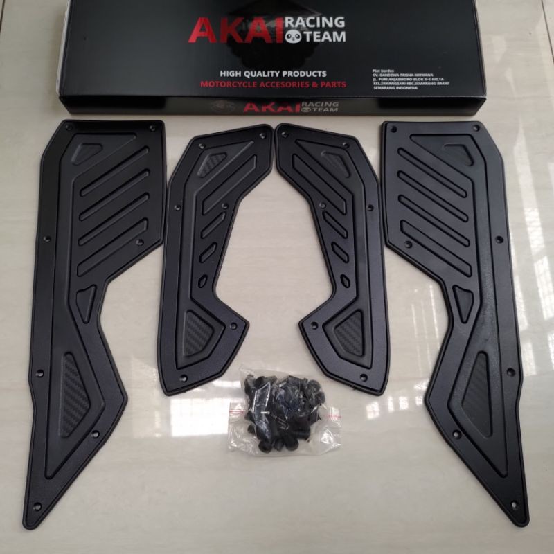 BORDES NMAX NEW 2020  PLAT BORDES NMAX NEW  PIJAKAN NMAX  AKAI RACING WARNA HITAM