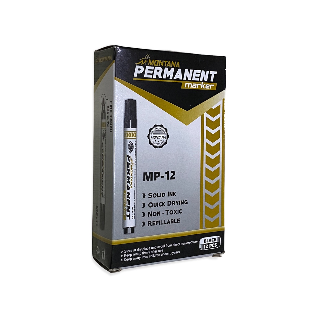 SA_ SPIDOL PERMANENT MONTANA (MP-12) 1 Dus isi 12 Pcs