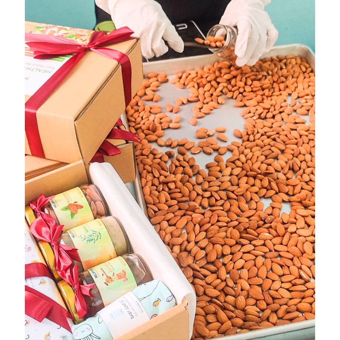 ROASTED ALMOND 1 KG - KACANG ALMOND PANGGANG KUPAS