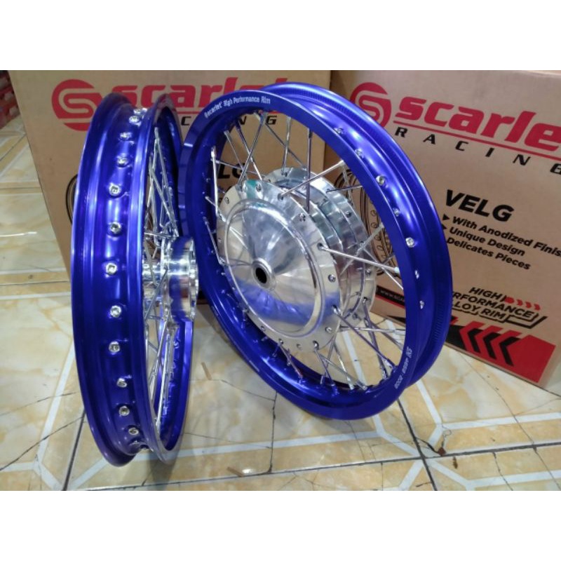 scarlet velg jari jari ring 14 paket uk depan 140x14 - uk belakang 160x14 buat motor  matic mio m3/m