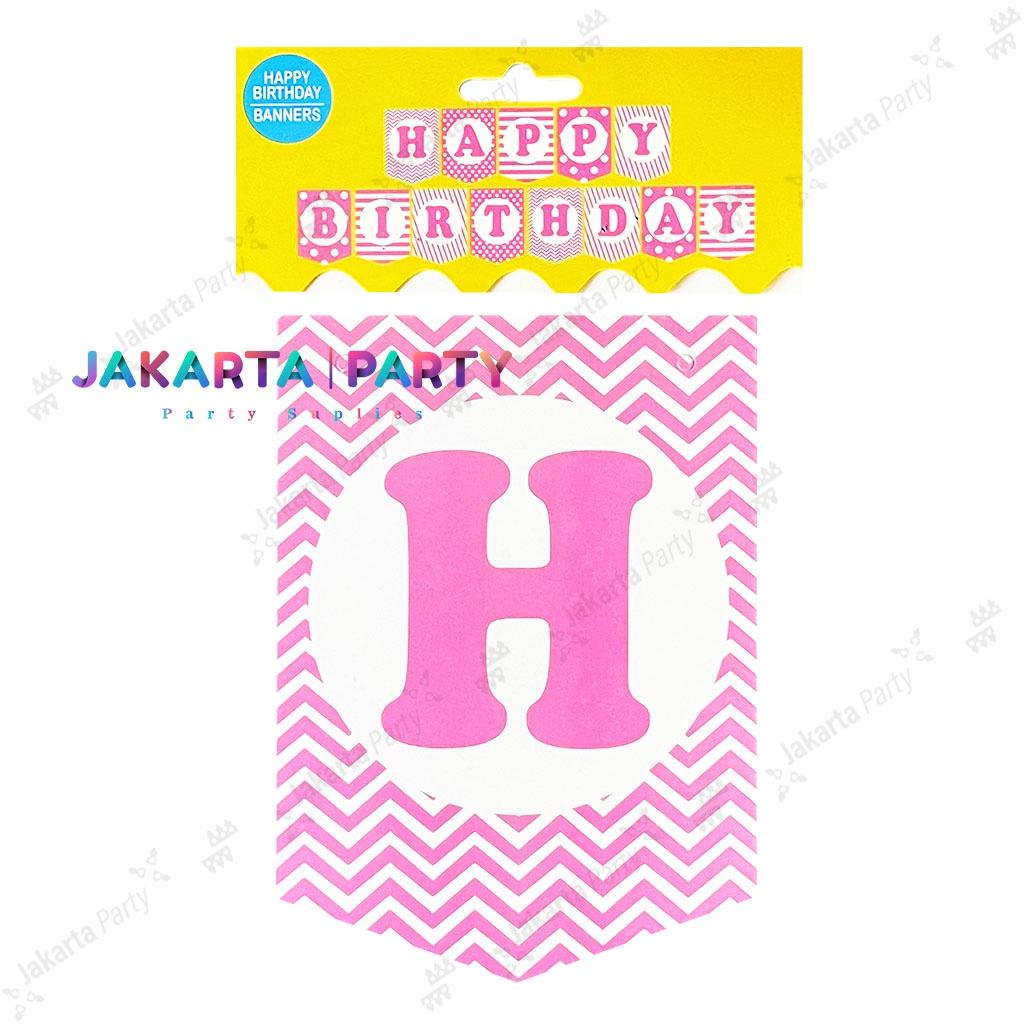 Banner Happy Birthday Mix #2 / Bunting Flag HBD / Party Flag