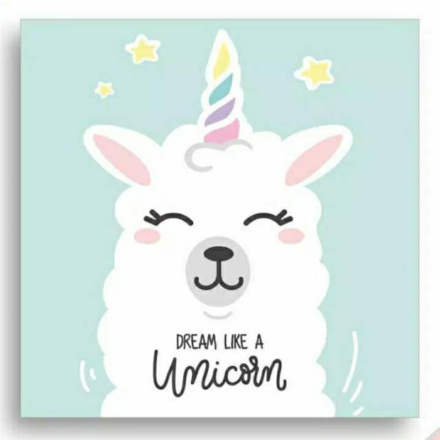 Walldecor hiasan  dinding pajangan rumah kamar  unicorn  